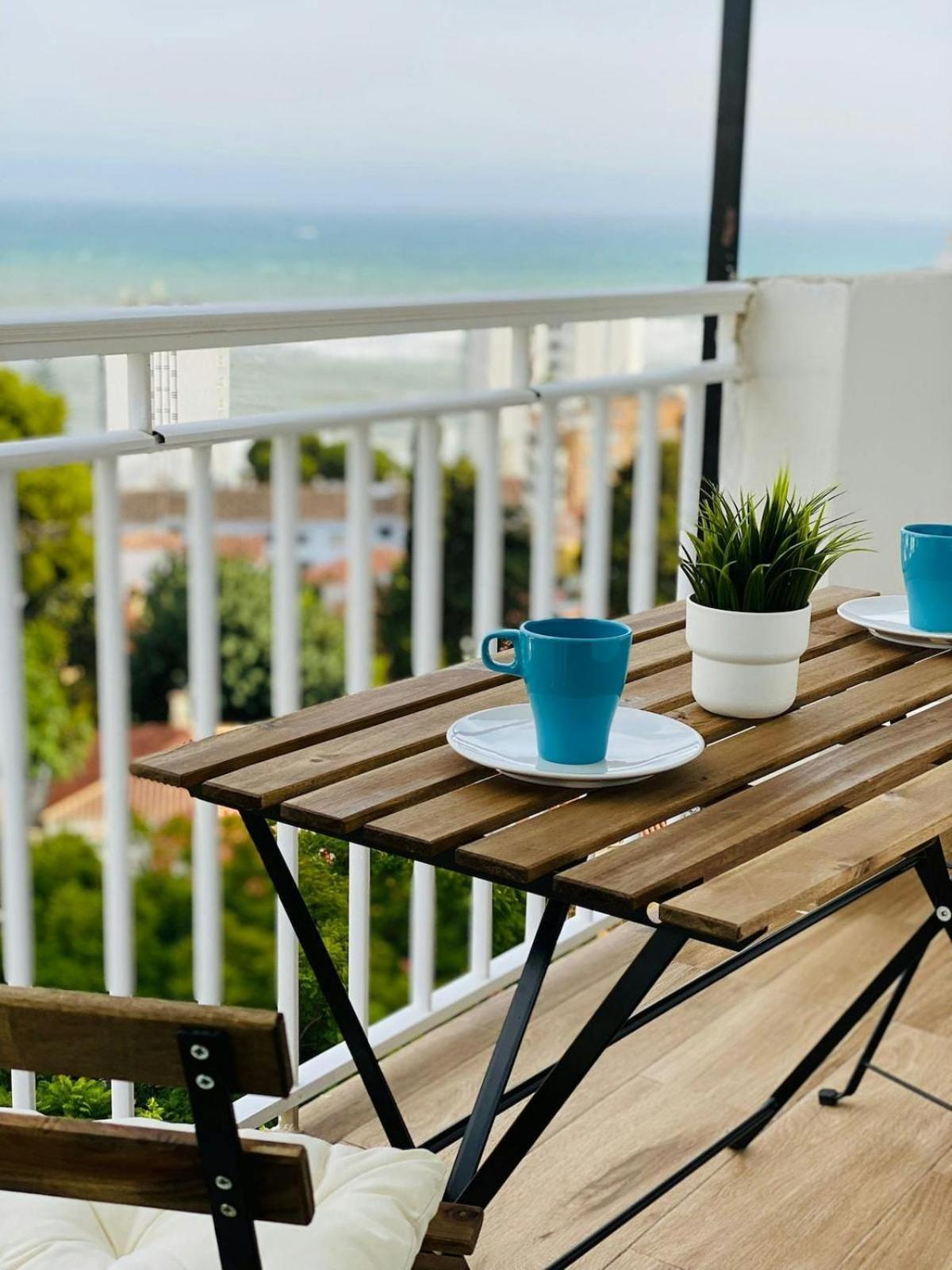 Moderno Apartamento con Vistas al Mar -Benalmadena Bagian luar foto